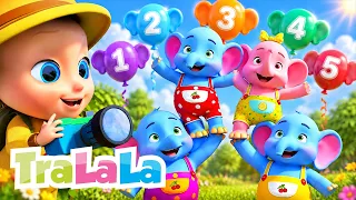 NOU 📣 Un elefant se legăna 🐘🎈 1 2 3 Baloane colorate - TraLaLa Cântece Copii
