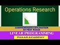 Linear Programming 1 Formulation 1 Basics