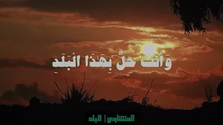 لا اقسم بهذا البلد الشيخ محمود صديق المنشاوي 