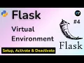 Flask Virtual Environment Guide Setup Activate Deactivate Flask Playlist in HINDI