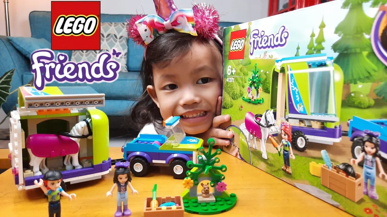 Game Anak Lego Duplo Bangun Rumah Mainan anak Perempuan Boneka lucu. 