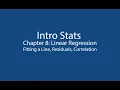 OpenIntroStats Ch8 1 Linear Regression Fitting A Line Residuals Correlation