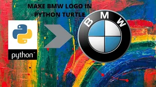 make real BMW logo in python turtle graphics