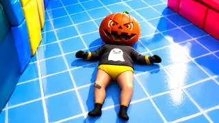 ЛЫСЫЙ НО ЭТО ТЫКВОГОЛОВЫЙ В ИГРЕ The Baby In Yellow