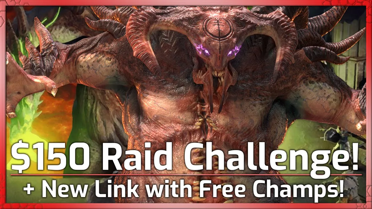 $150 Clanboss Challenge + New Link for FREE Champs! - RAID Promo