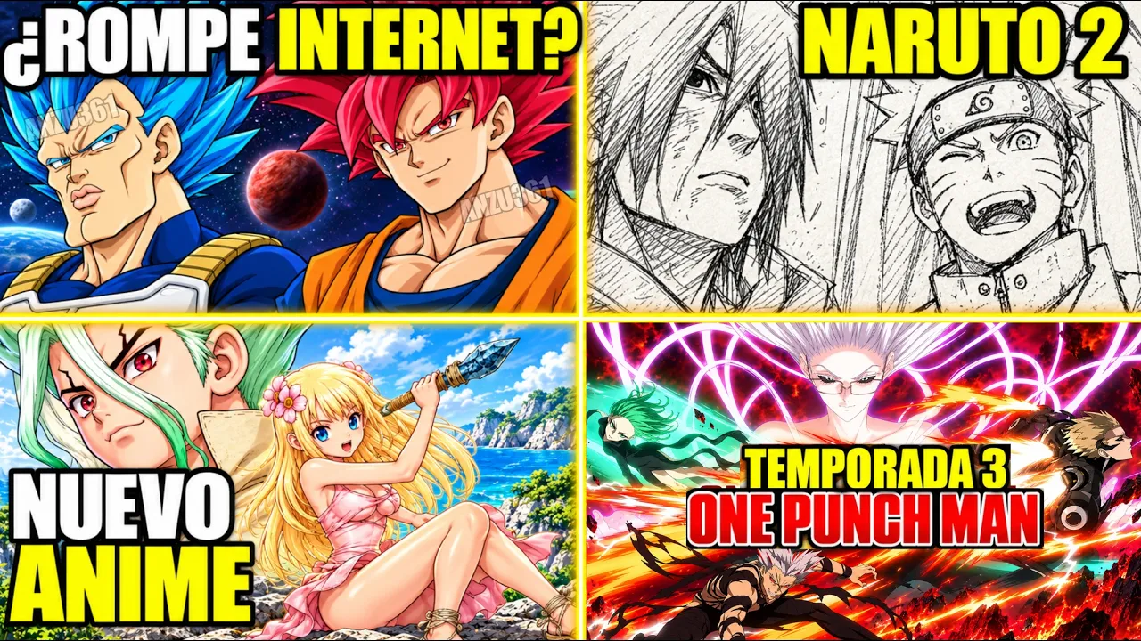 ¿DRAGON BALL SUPER BEERUS ROMPE INTERNET? NUEVOS ANIMES ¡NARUTO 2! DR STONE Y OPM TEMPORADA 3!