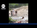Thailand tourists swept away by raging flood waters