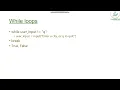 46 While loops in Python
