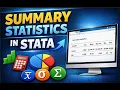 Descriptive Summary statistics using Stata