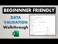 Data Validation in Microsoft Excel Mastering Data Accuracy and Consistency
