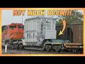 A Close Call With A Wide-Load Train Is Working The Yard Next To Busy Mainline