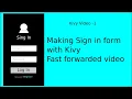 Kivy Login Screen