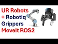 Model UR Robots and Robotiq Grippers and Simulate in MoveIt2 and ROS2 - Path Planning for Robots