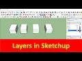 How to use layers in Sketchup