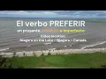El verbo Preferir en presente preterito e imperfecto