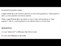 Type 1 and 2 errors Hypothesis testing Mnemonic