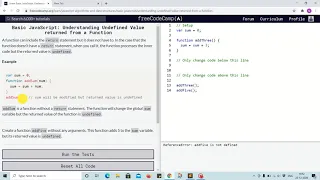 Lesson 53 - undefined value returned from function
