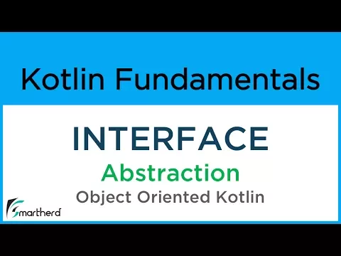 Kotlin INTERFACE example. Kotlin object-oriented programming for beginners #8.9 - YouTube thumbnail