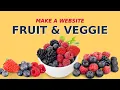 Make a Simple Website for A Fruit and Vegetable Store - Super Easy
