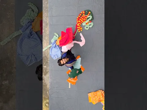 😱🥻साड़ी से बन गई कृष्ण जी😲 #krishna #janmashtami #trending #viralvideo #radheradhe