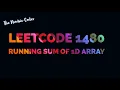 Leetcode 1480 Running Sum of 1d Array
