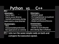 Python vs C Advantages Disadvantages Execution Speed Test