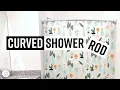 DIY How to install a curved shower rod - simple and easy