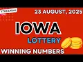 Iowa Midday Lottery Results For - 23 Aug 2025