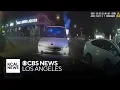 shows moments Burbank police officer unintentionally fires gun during traffic stop