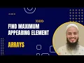 Find Maximum Appearing Element in Given Ranges