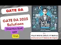 GATE DA 2025 Solutions Insertion Sort GATE Data science PYQ Q29
