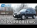 Top 5 Problems Ford Escape SUV 2008-2012 2nd Generation