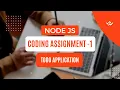 CCBP Node Js Coding Assignment - 1 Todo Application All Test Cases Passed