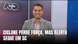 Central do Tempo – Ciclo­ne perde força e fim de semana deve ter calor e chuva isolada em SC