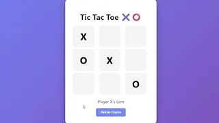 Build a Tic Tac Toe Game with HTML CSS JavaScript Full Tutorial for Beginners