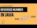 How to Reverse a number Java