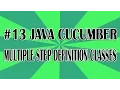 Java Cucumber Tutorial 13 Multiple Step Definition Classes QAShahin