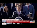 Congressman Mike Johnson addresses public after being sworn in as House speaker