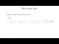 38 Singly linked list remove last algorithm