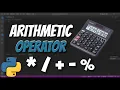 Python Arithmetic Operator Unlock the Power of Math in Your Code Python for Beginners