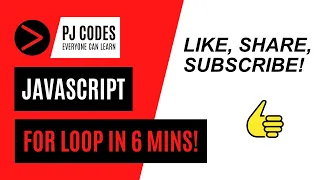 Javascript For Loop Explained in 6 Minutes