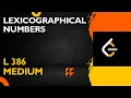 LEXICOGRAPHICAL NUMBERS DFS LEETCODE 386 DSAINJS