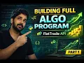 Build an Algo Trading Bot with FlatTrade API - Part 1 Setup Authentication Market Data Python