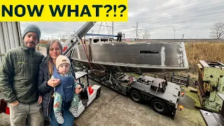 ⛵️Our boat is UNFINISHED… but we had to take it out of the boatyard  Ep.357