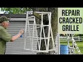 Repair Cracked Dingy Grille Trim Exterior Steel Door