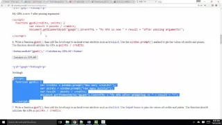 JavaScript Basics writing and calling functions and using event listeners
