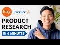 How to Find Best-Selling Products on Etsy EverBee Tutorial