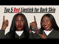 Download Lagu The Best Red Lipsticks for Dark Skin | Must-Have Blue-Toned Reds  @TamunoAbbey ​