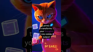 Learn print Function with Whiskers the Coding Cat Beginner Python Tutorial
