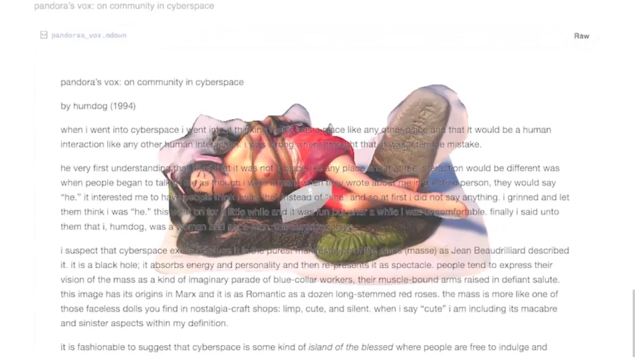 Pandoras Vox: On Community in Cyberspace